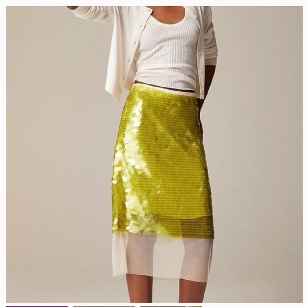 NWT JCrew collection sequin skirt